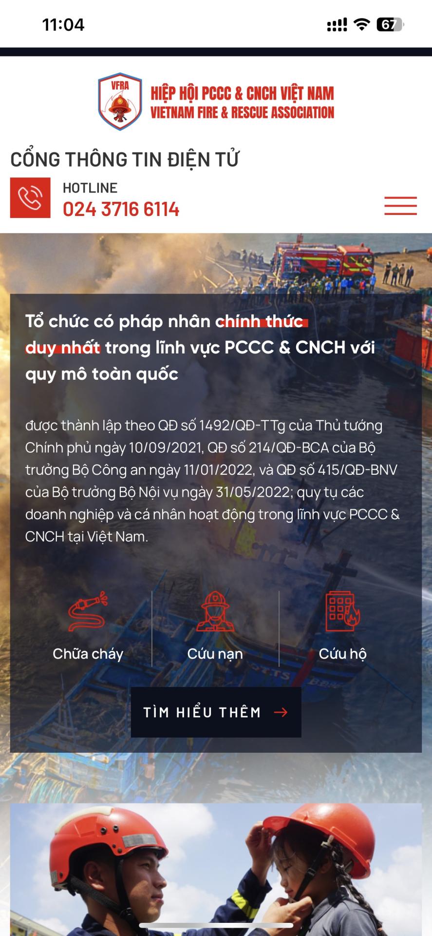 PCCC Liên Việt tự hào là Hội viên chính thức của Hiệp hội PCCC & CNCH Việt Nam 