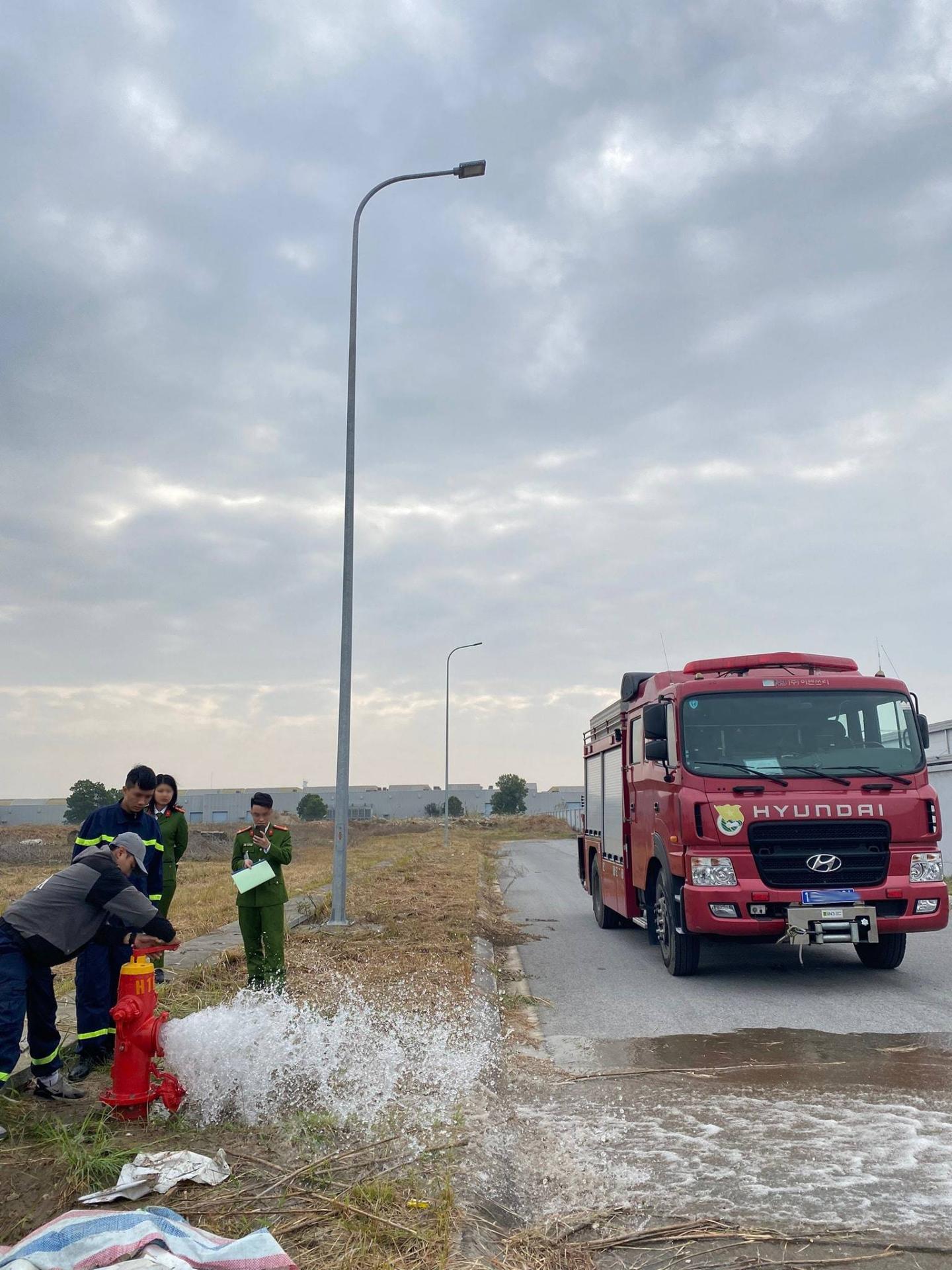 Nghiệm thu hệ thống cấp nước chữa cháy ngoài nhà KCN Deep C